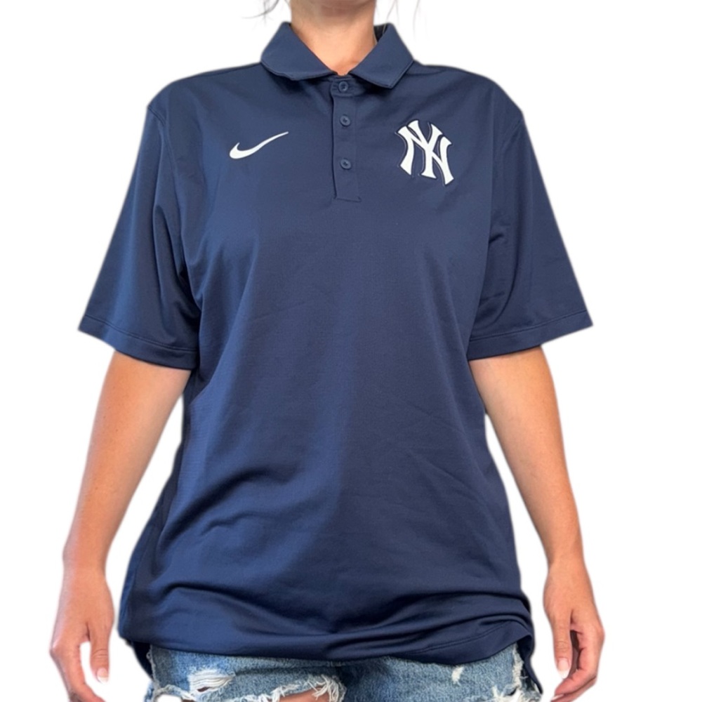 Nike Yankees Navy Blue Polo Shirt - Picture 2 of 9